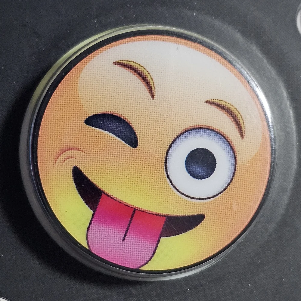 SpinPop: Pop-Up Phone Grip & Stand (SMILEY FACE EMOJI)